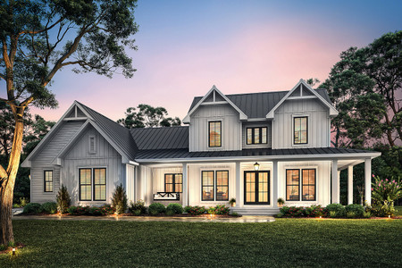 Farmhouse House Plan - Still Branch 17236 - Front Exterior