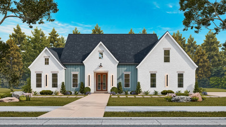 Craftsman House Plan - Sweet Coral 72581 - Front Exterior