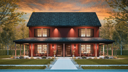Traditional House Plan - Hunter 2  97214 - Front Exterior
