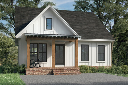 Country House Plan - Pebble Creek 48747 - Front Exterior