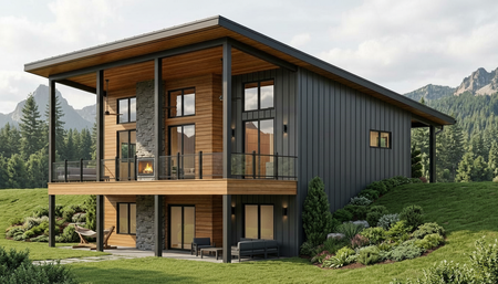 Contemporary House Plan - 78785 - Rear Exterior