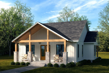 Cottage House Plan - Cottage Hill 45980 - Front Exterior