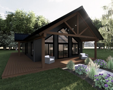 Lodge Style House Plan - The Fraser 85848 - Front Exterior