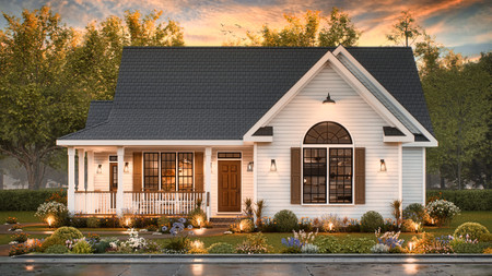 Farmhouse House Plan - Donna 2 44360 - Front Exterior