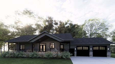 Bungalow House Plan - The Prairie 32303 - Front Exterior