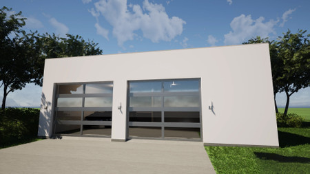 Contemporary House Plan - LeConte Garage 2+ 98529 - Front Exterior