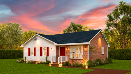 Ranch House Plan - FINLAND 2 66669 - Right Exterior