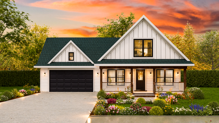 Farmhouse House Plan - Carter 2 39078 - Front Exterior