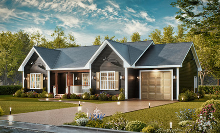 Craftsman House Plan - Kelly 2 94247 - Front Exterior