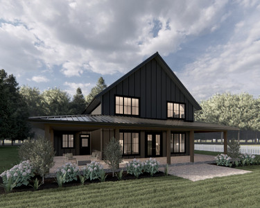 Farmhouse House Plan - The Outpost 13966 - Front Exterior