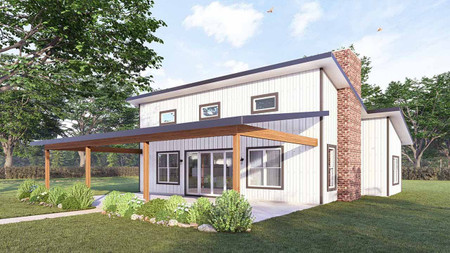 Farmhouse House Plan - Beech 13156 - Front Exterior
