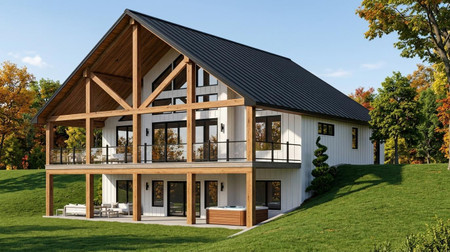 Modern House Plan - 70262 - Rear Exterior