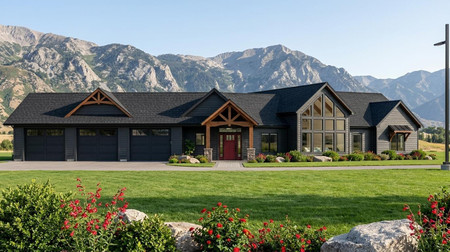 Ranch House Plan - 51679 - Front Exterior