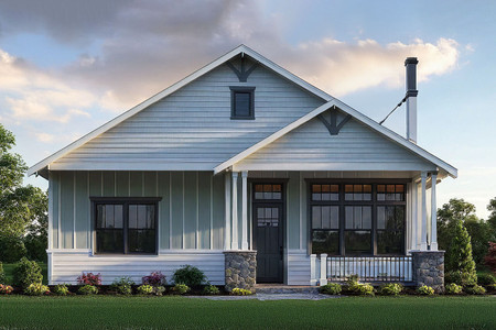 Craftsman House Plan - Garage 27352 - Front Exterior