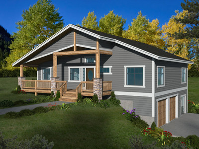 Craftsman House Plan - 64647 - Front Exterior