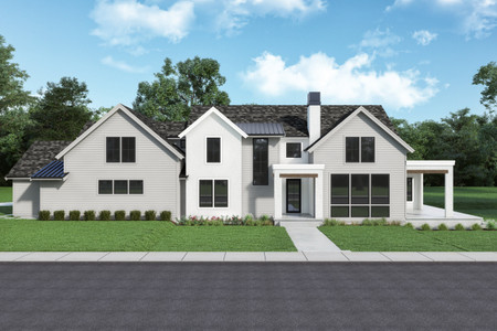 Farmhouse House Plan - 54549 - Front Exterior