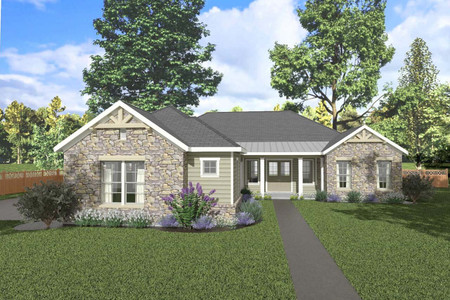 Ranch House Plan - Crestone Ridge 11109 - Front Exterior