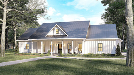 Farmhouse House Plan - 52486 - Front Exterior