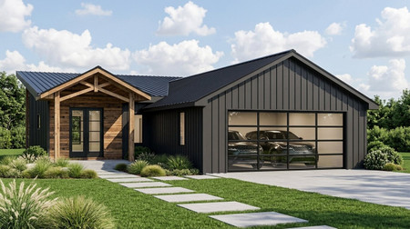 Modern House Plan - 16412 - Front Exterior