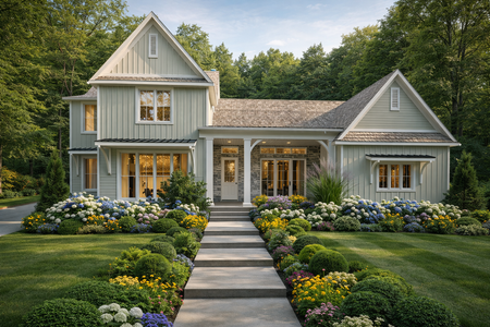 Farmhouse House Plan - The Highfield 78070 - Front Exterior