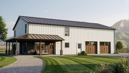 Farmhouse House Plan - 43980 - Front Exterior