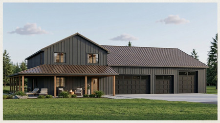 Farmhouse House Plan - 45601 - Front Exterior