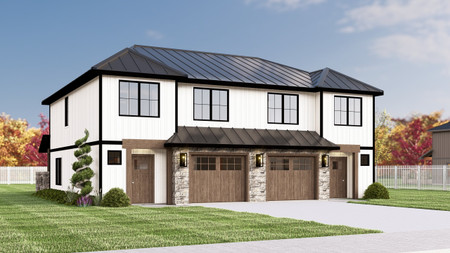 Contemporary House Plan - 23591 - Front Exterior