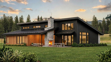 Modern House Plan - 34473 - Rear Exterior