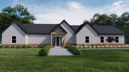 Craftsman House Plan - Walnut 66714 - Front Exterior