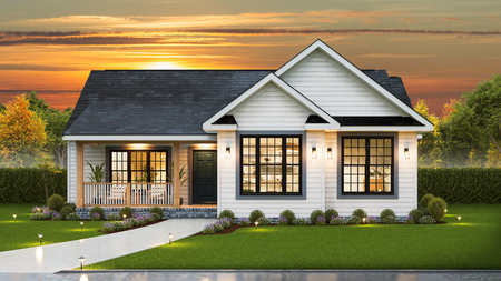 Ranch House Plan - Vaughn 2  82589 - Front Exterior