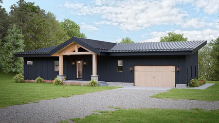 Contemporary House Plan - 89878 - Rear Exterior