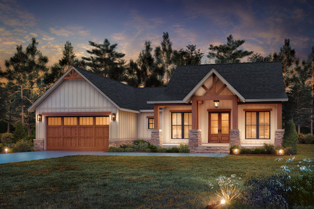 Craftsman House Plan - Nikolay 15224 - Front Exterior