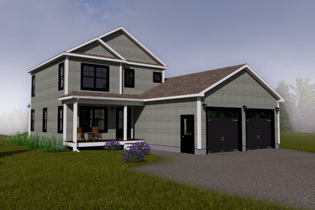 Colonial House Plan - Fryeburg 10407 - Front Exterior