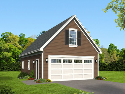 Traditional House Plan - West Linn Garage 51795 - Front Exterior
