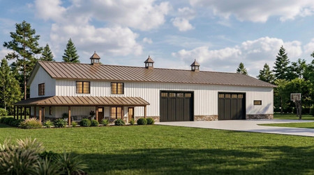 Country House Plan - 64427 - Front Exterior