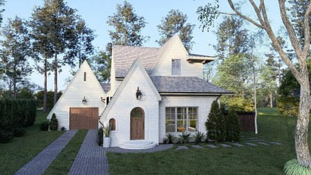 Cottage House Plan - Spring Street 85100 - Front Exterior