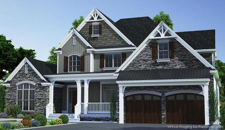 Craftsman House Plan - Heritage Manor 30066 - Front Exterior