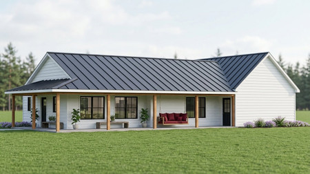 Country House Plan - 40825 - Right Exterior