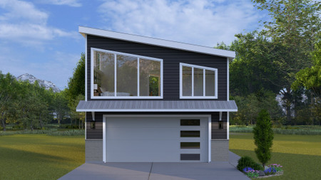 Modern House Plan - Luginbuyl Garage 53487 - Front Exterior