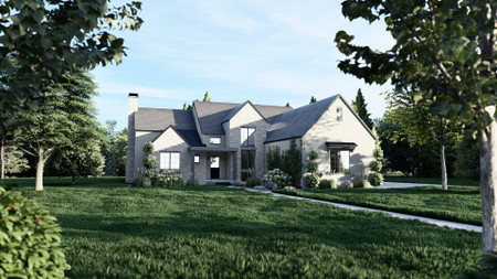 Tudor House Plan - Brighton 81175 - Front Exterior