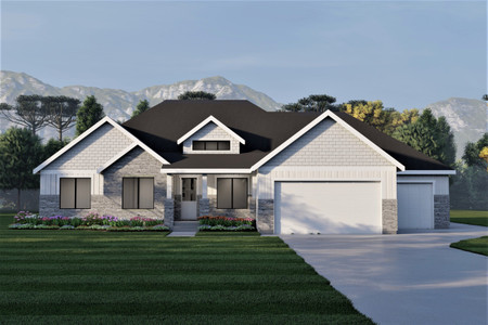 Ranch House Plan - Canterbury 84846 - Front Exterior