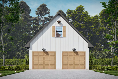Traditional House Plan - Mercury Garage 85600 - Front Exterior