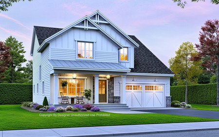 Farmhouse House Plan - Hartsville 81237 - Front Exterior