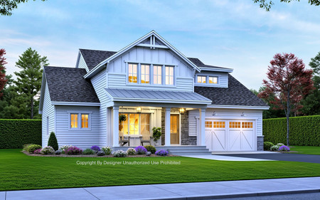 Farmhouse House Plan - Maywood 46001 - Front Exterior