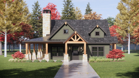 Craftsman House Plan - 84652 - Front Exterior