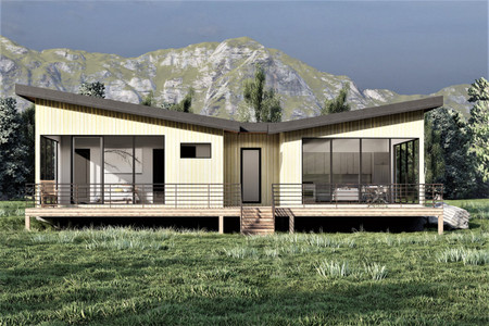 Modern House Plan - Woodview 20284 - Front Exterior