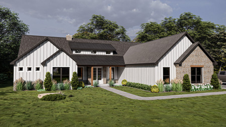 Farmhouse House Plan - Lantana 83291 - Front Exterior