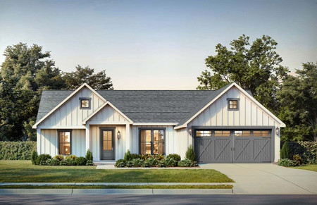 Farmhouse House Plan - Forest View 12138 - Front Exterior