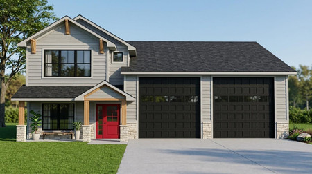 Craftsman House Plan - 25052 - Front Exterior