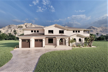 Mediterranean House Plan - Orpheus 47493 - Front Exterior